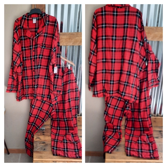 Joe Boxer Other Vtg New Mens 4x Red Plaid Flannel Pajamas Joe Boxer